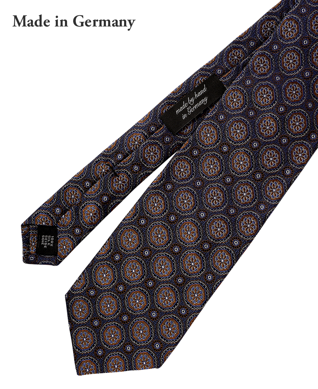 ブラウン系/小紋/シルク/ASCOT