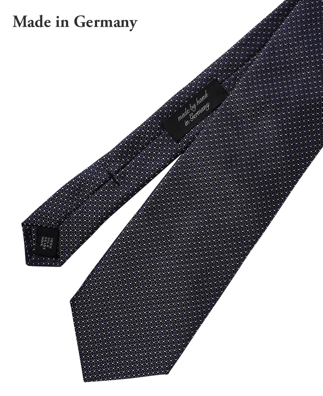 ブルー系/マイクロパターン/シルク/ASCOT