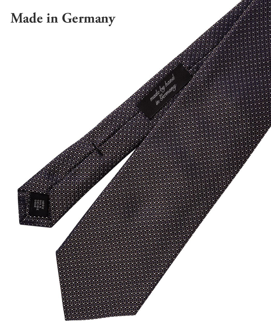 ブラウン系/マイクロパターン/シルク/ASCOT