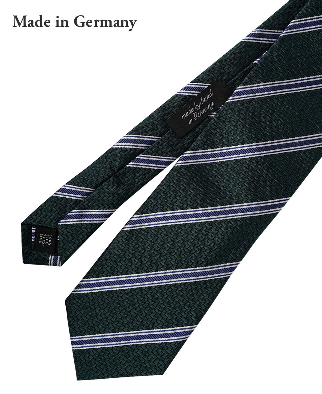 グリーン系/レジメンタル(ストライプ)/シルク/ASCOT