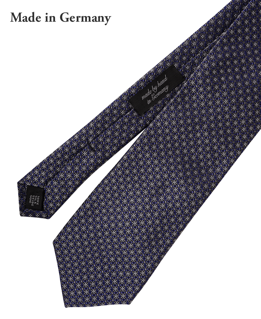 グレー系/マイクロパターン/シルク/ASCOT