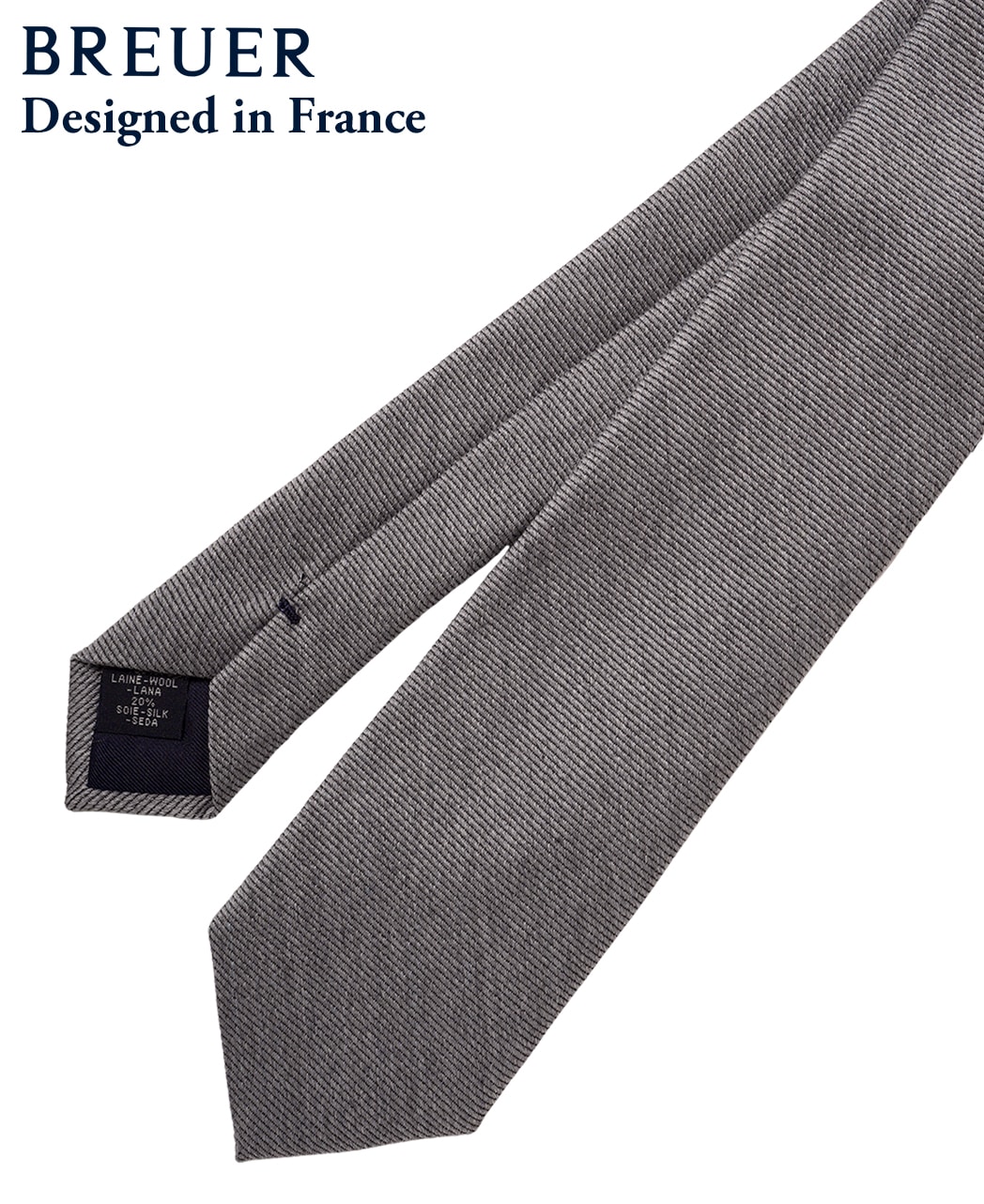 グレー系/ソリッド（無地）/ウールシルク/BREUER