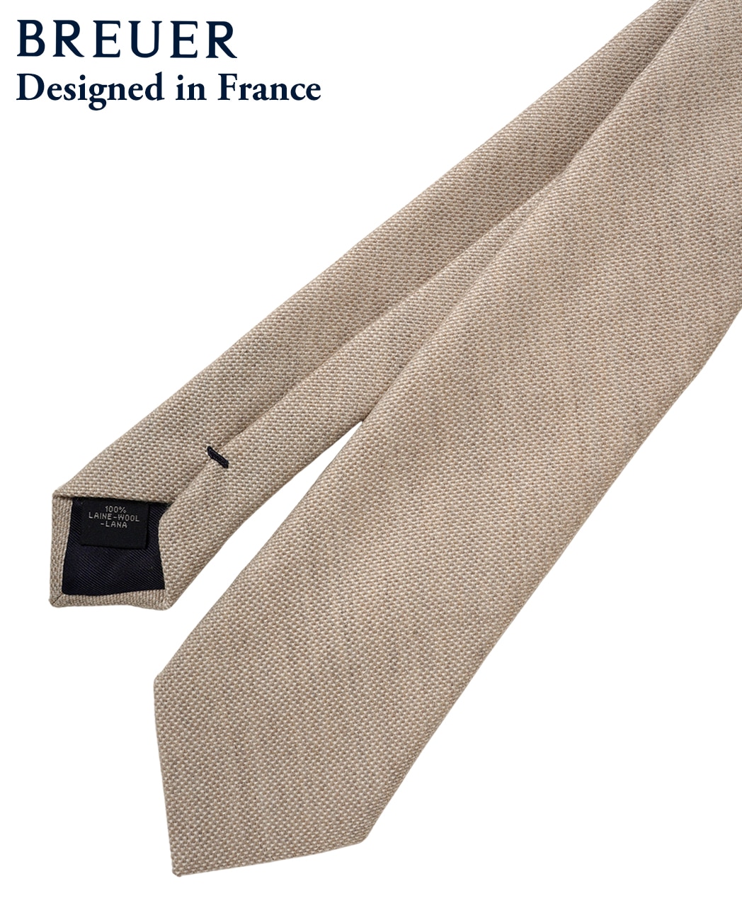 ベージュ系/ソリッド(無地)/ウール/BREUER