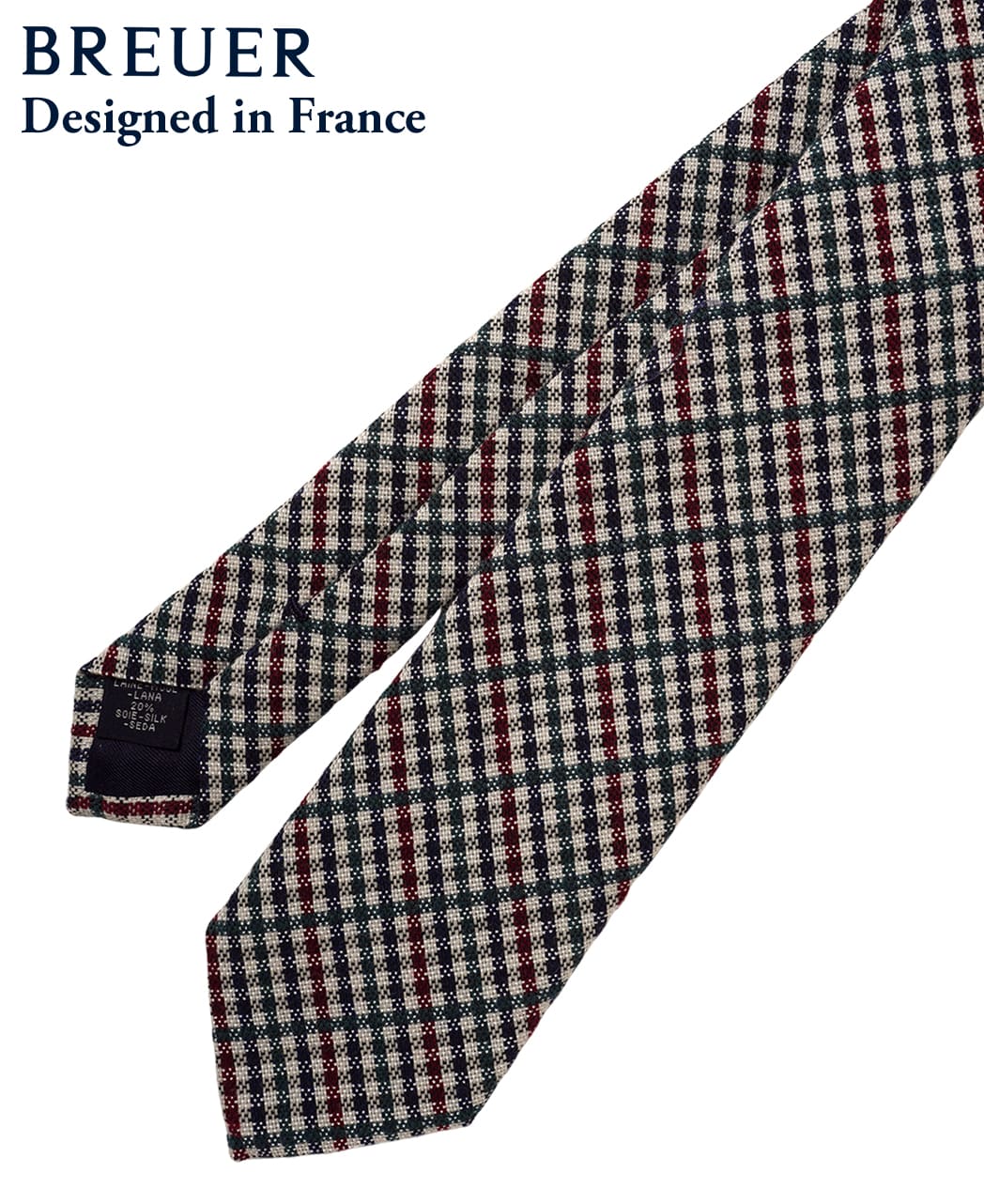 グリーン系/チェック/ウールシルク/BREUER