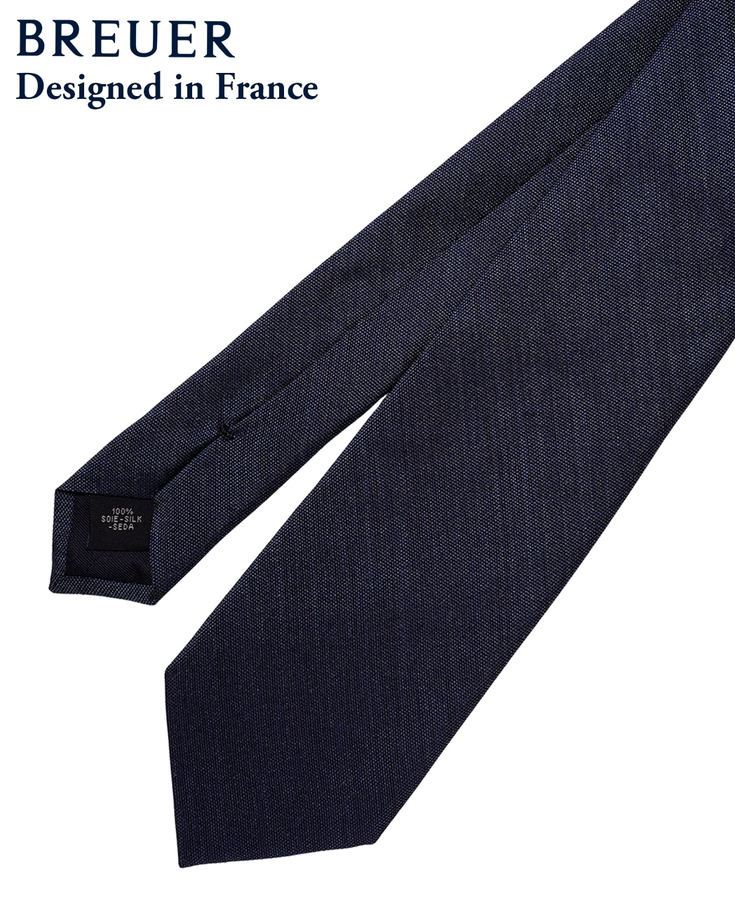 ブルー系/ソリッド(無地)/シルク/BREUER