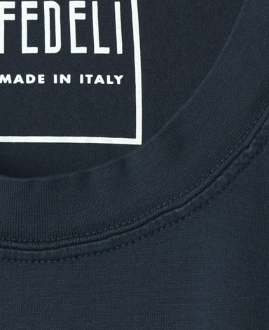 FEDELI コットンクルーネックTシャツ/GIZA45