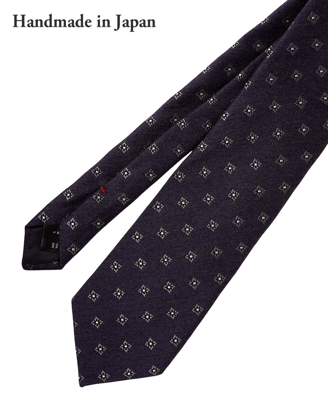 パープル系/小紋/ウールシルク/Italian Collection