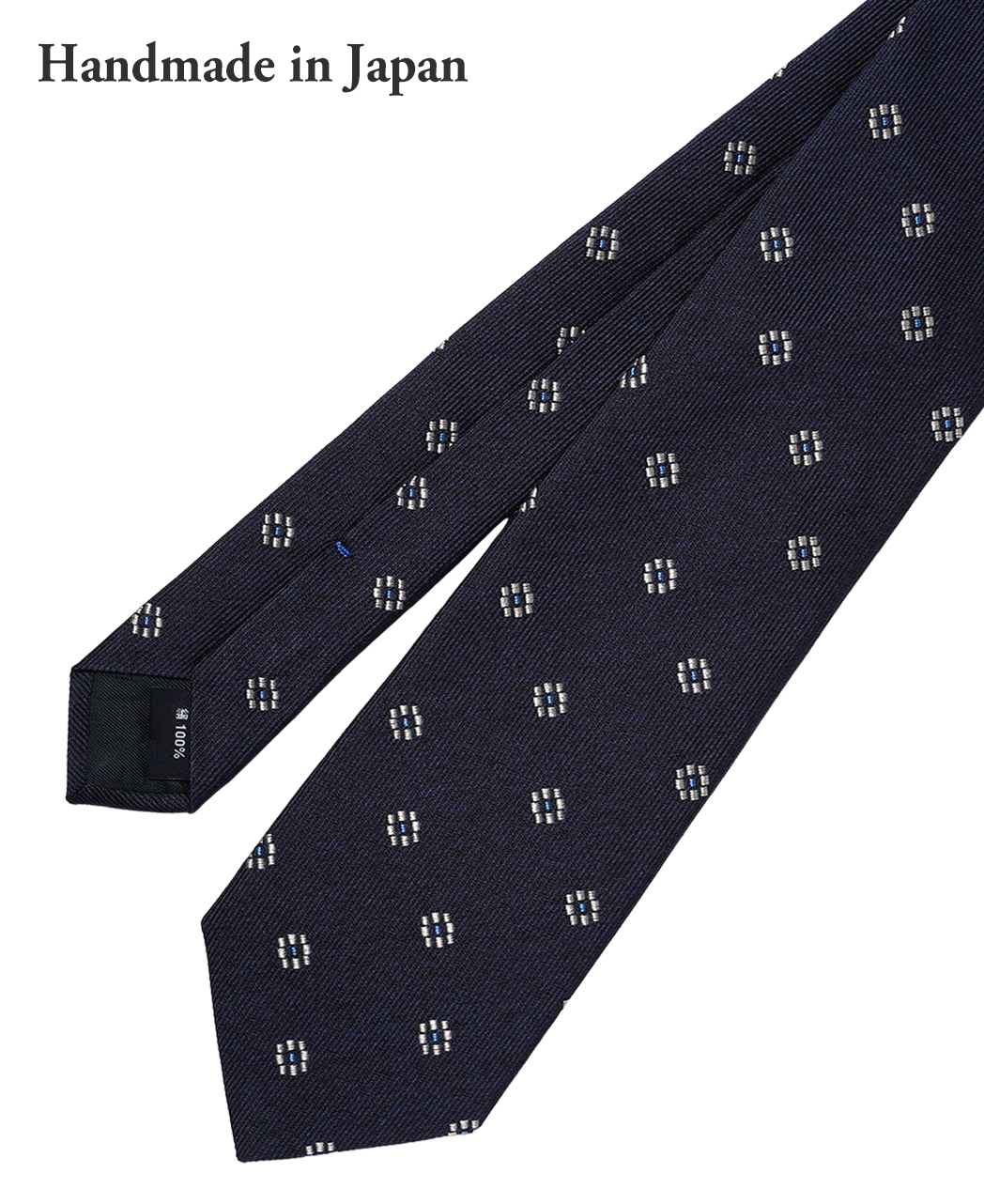 ブルー系/小紋/シルク/Italian Collection