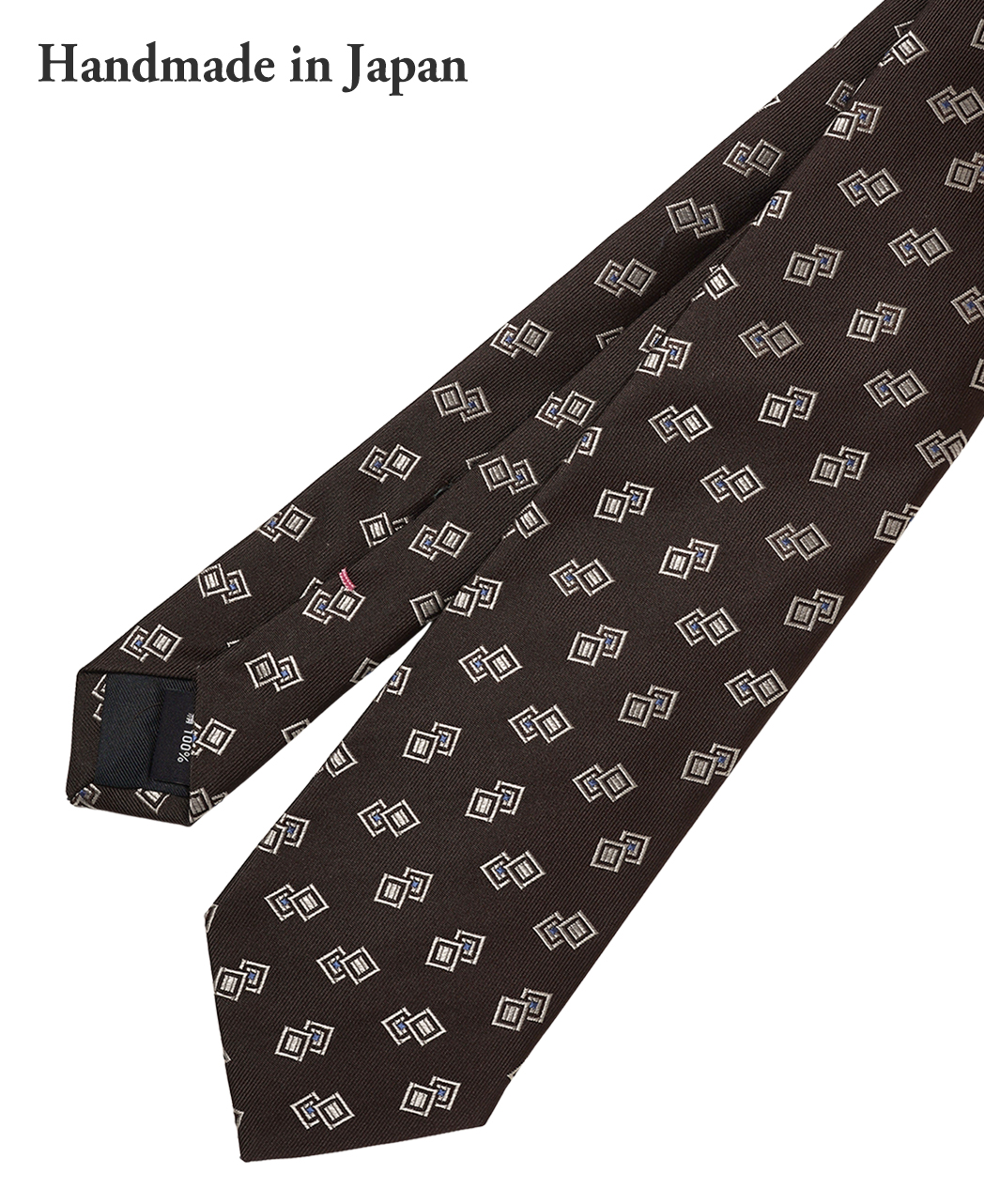 ブラウン系/小紋/シルク/Italian Collection