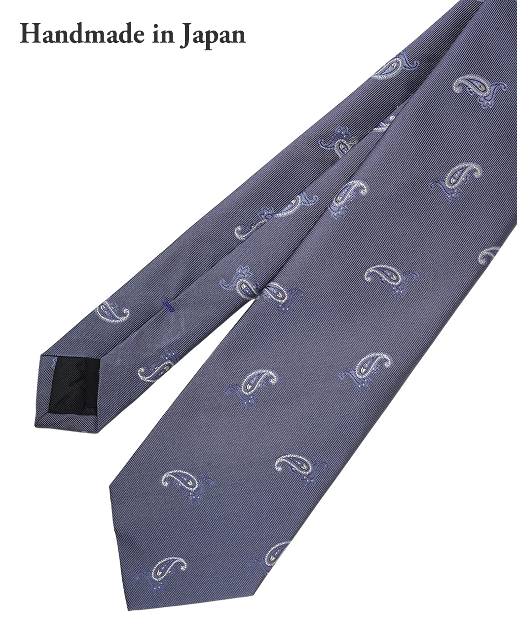 ブルー系/ペイズリー/シルク/Italian Collection