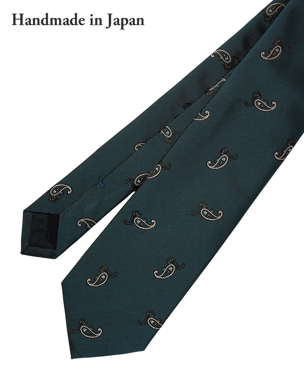 グリーン系/ペイズリー/シルク/Italian Collection