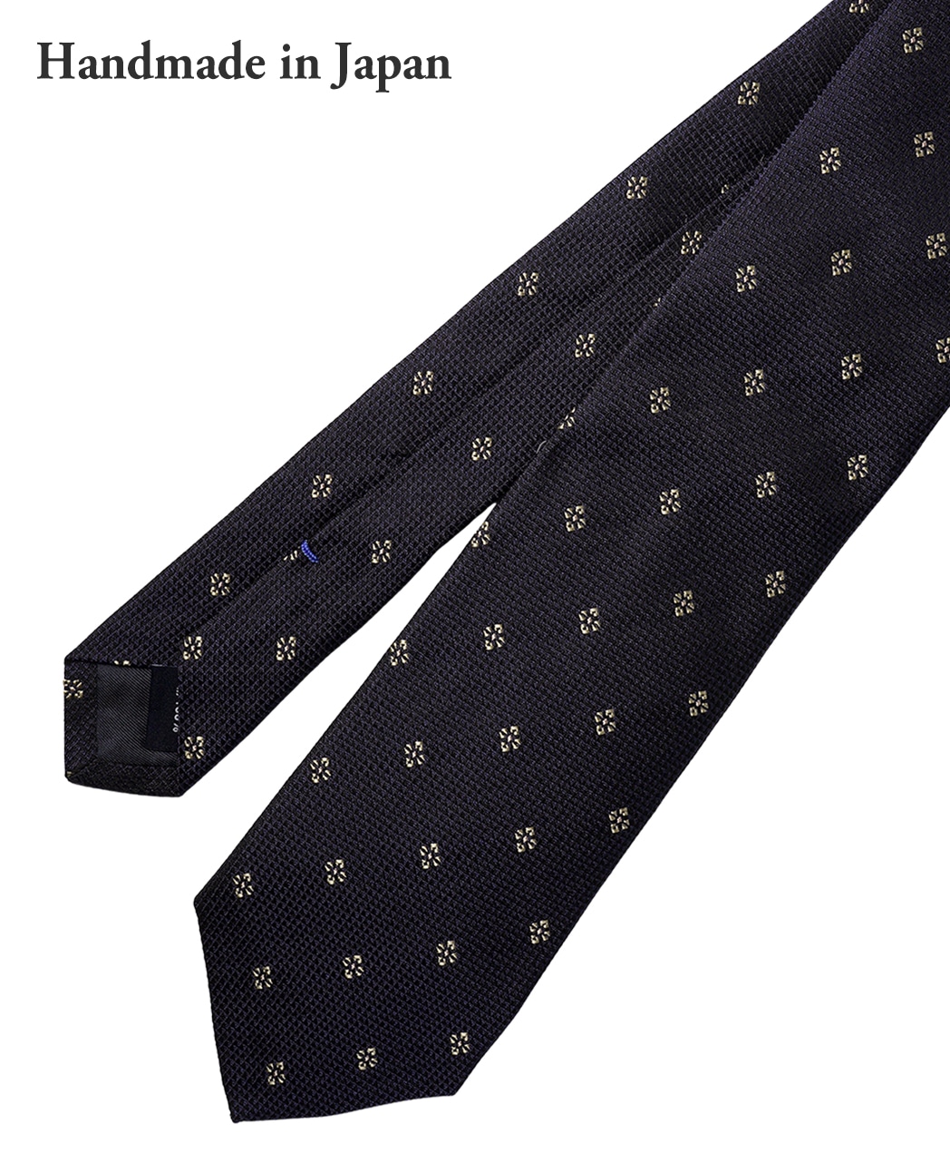 ブルー系/小紋/シルク/博多伝統柄×八女茶