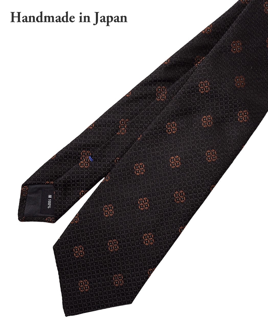 グレー系/小紋/シルク/博多伝統柄×八女茶