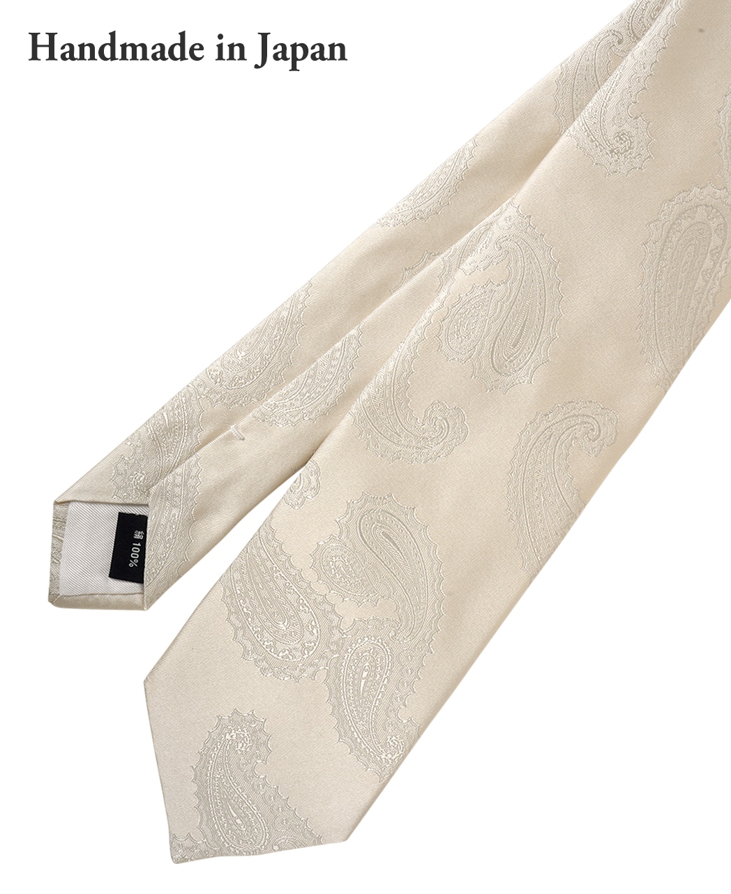 シルバー系/ペイズリー/シルク/フォーマルタイ