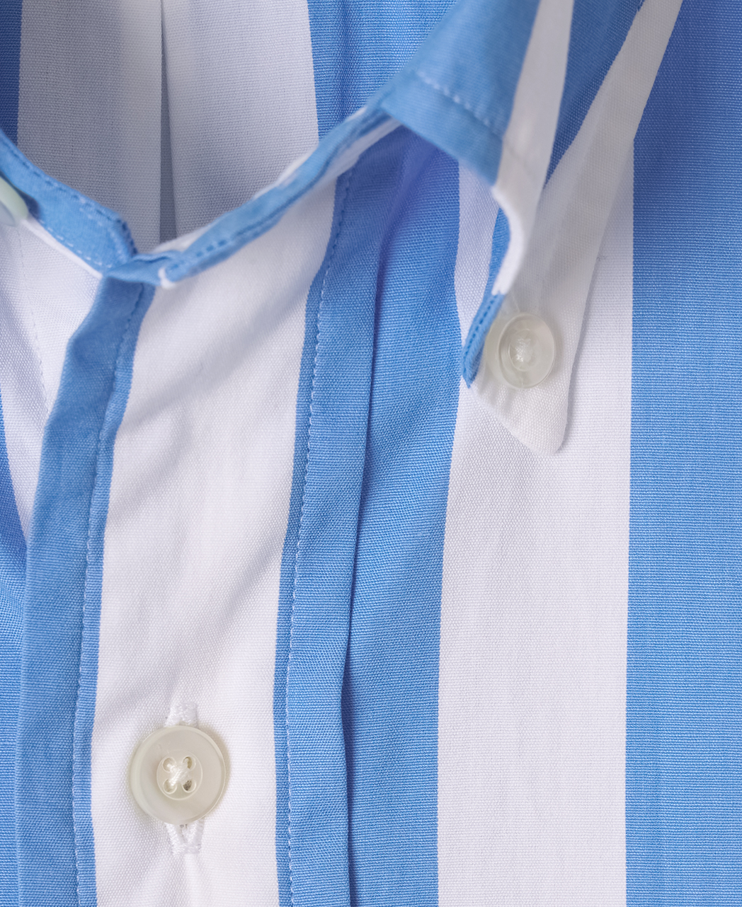 VINTAGE IVY シャツ/ブルーボールドストライプ