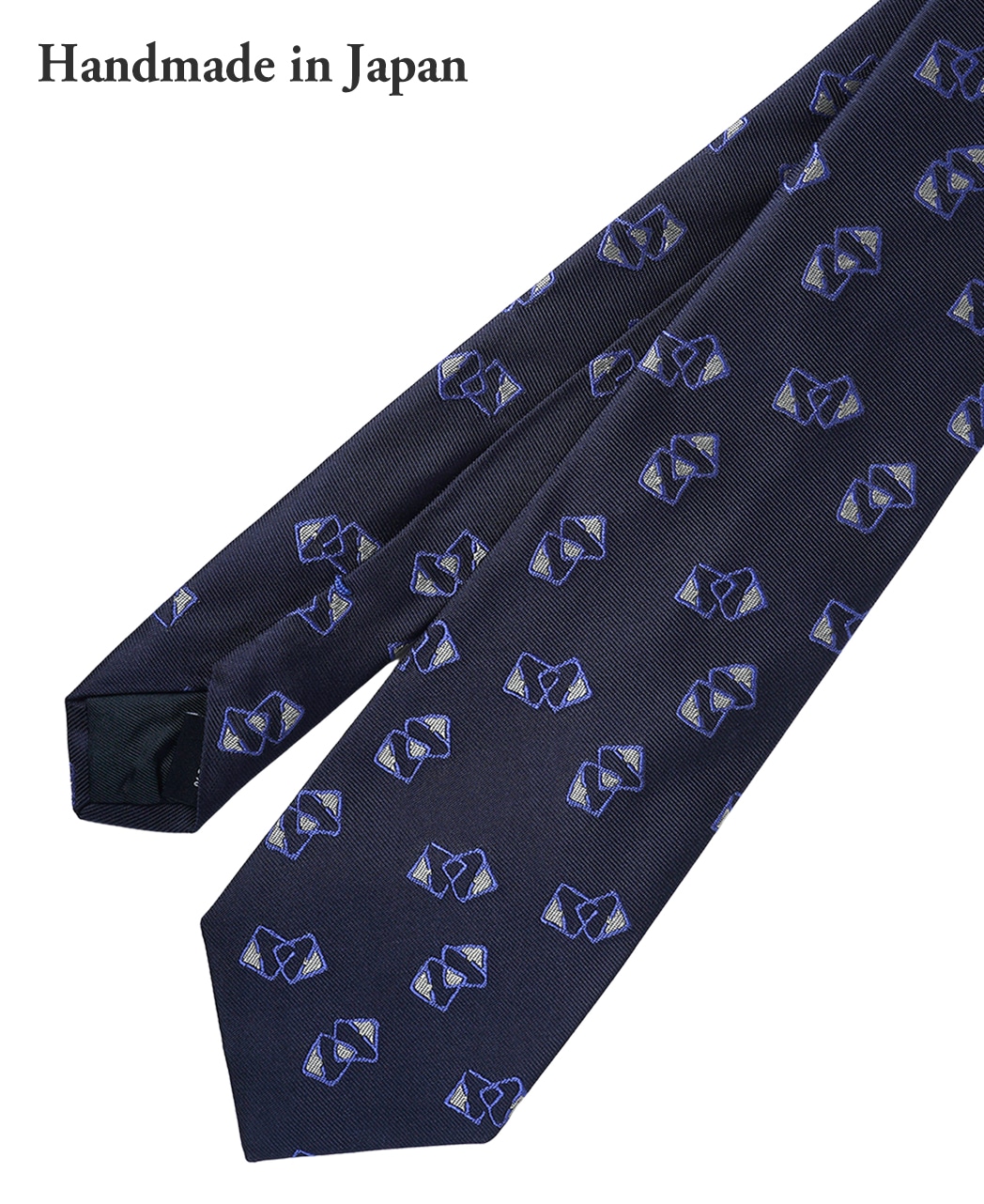 ブルー系/小紋/シルク/STEPHEN WALTERS