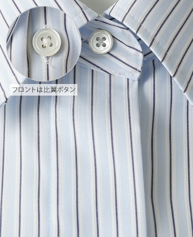 半袖比翼シャツ/SMART CLOTH 平織り