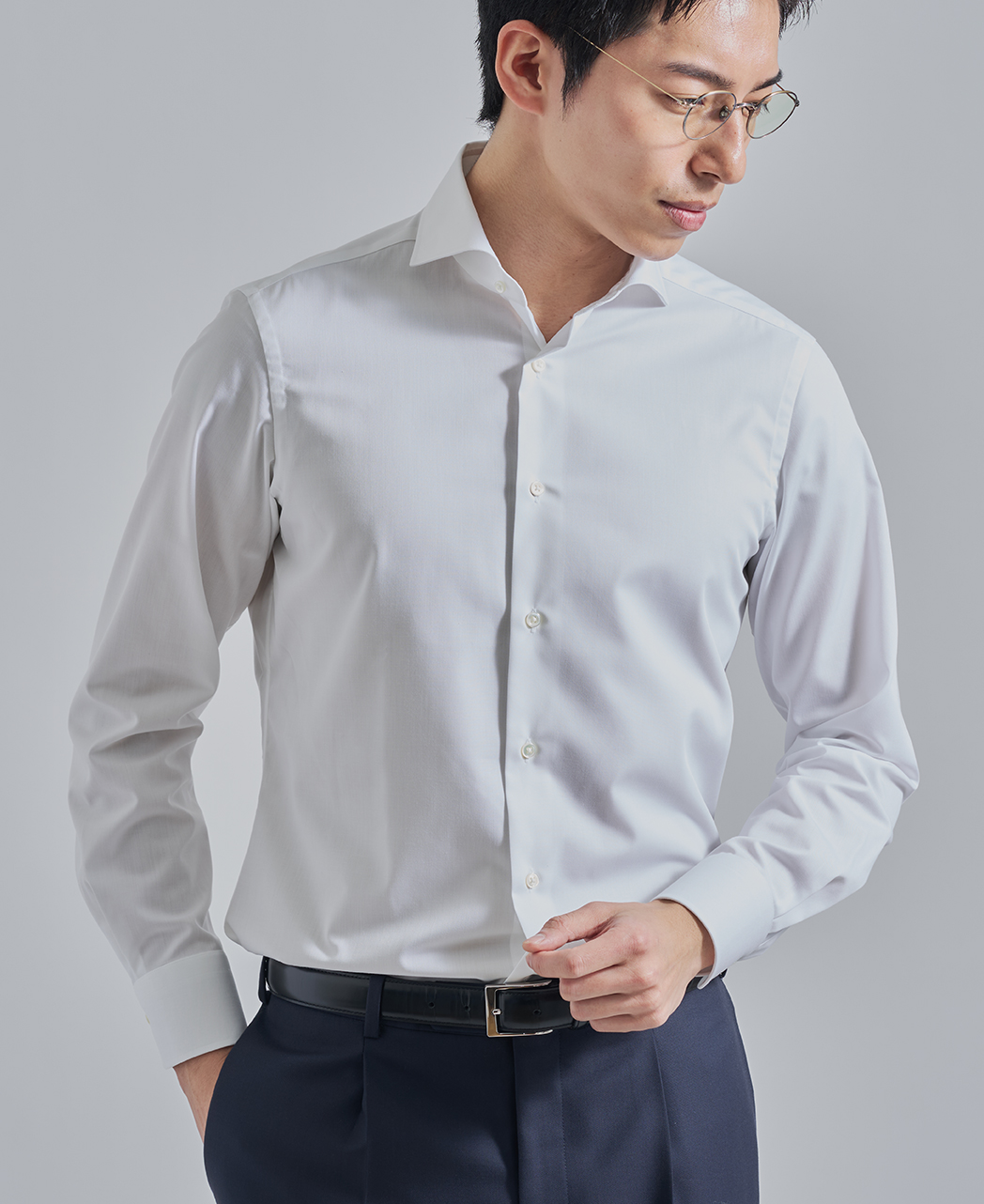 ビジネスシャツ/ツイル/イージーケア