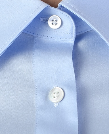 スリムシャツ 34サイズ 5号 ブルー系 レディース メーカーズシャツ鎌倉 公式通販 日本製ワイシャツ ニットシャツ ネクタイ ブラウス