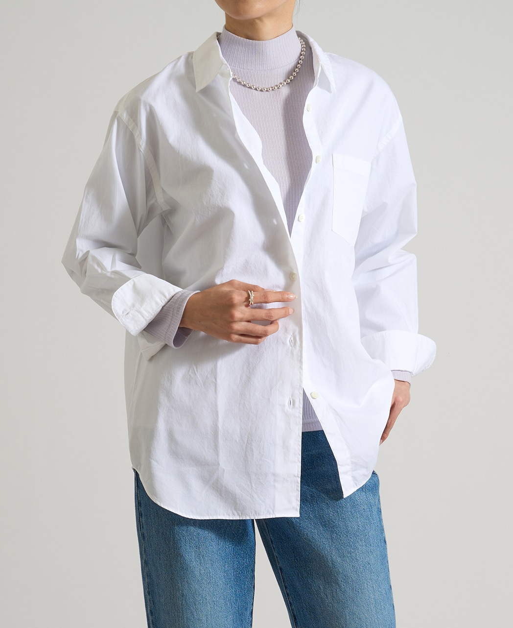 ハイネックプルオーバー / 1月中旬発送予定/カシミヤ・シルク混生地