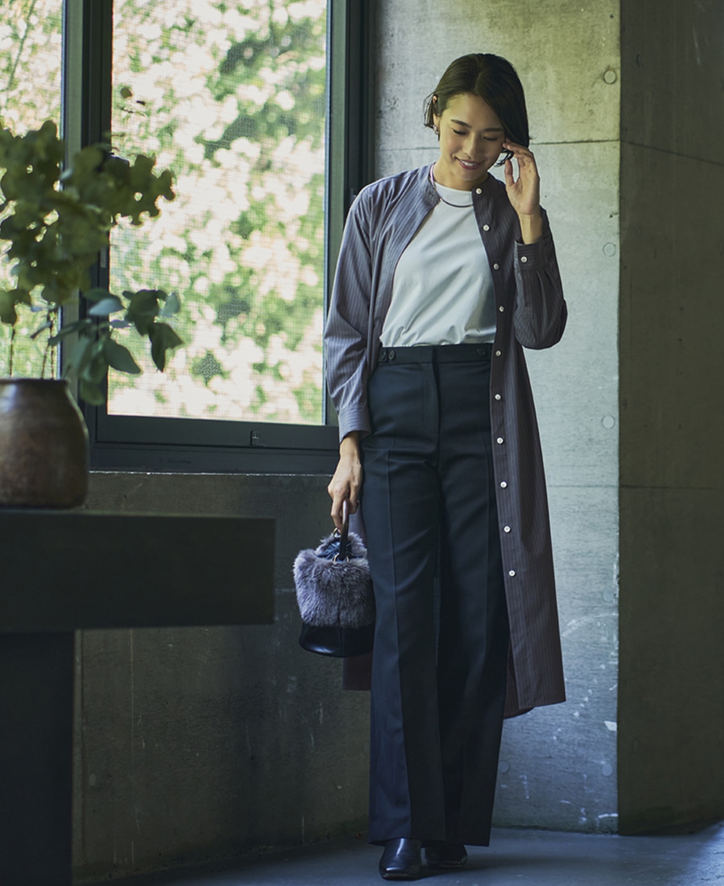 カットソー/七分袖