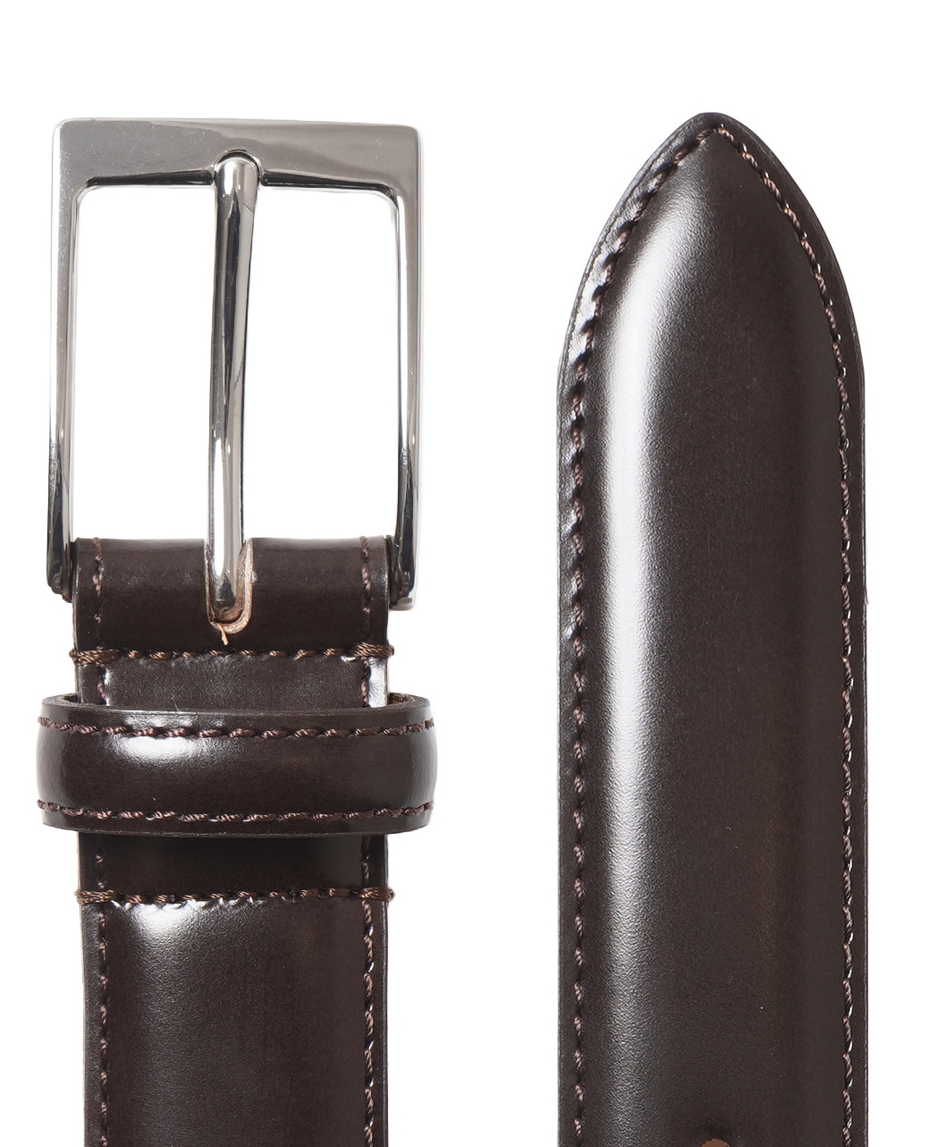 スムースレザーベルト/ブラウン