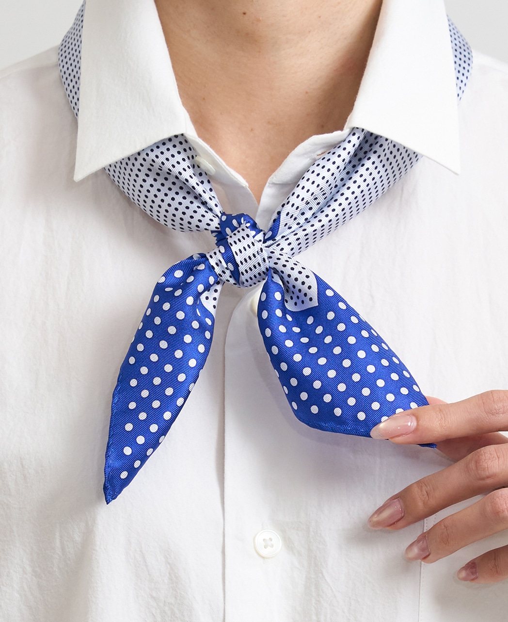 スカーフ/シルク / ドット柄