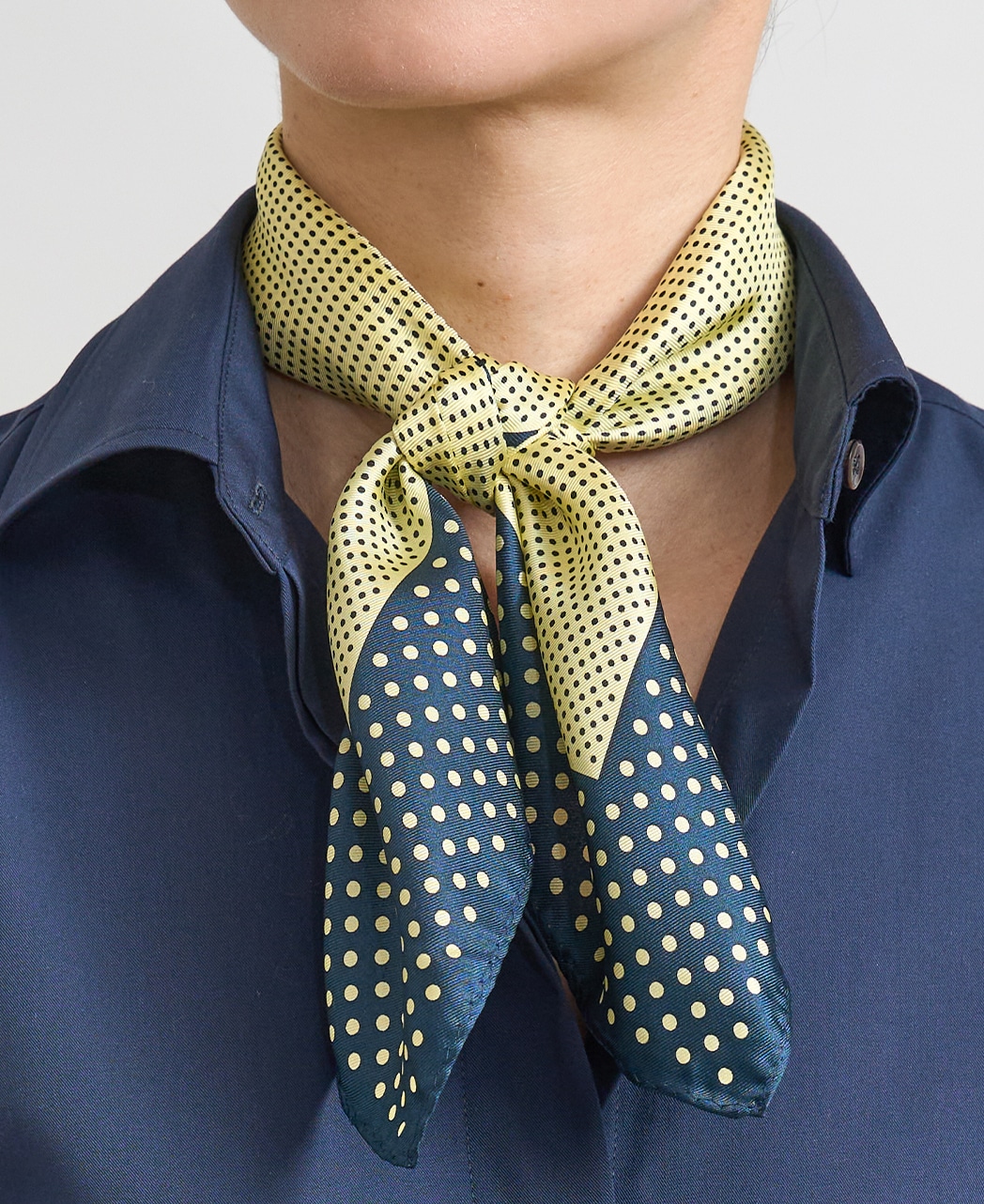 スカーフ/シルク / ドット柄