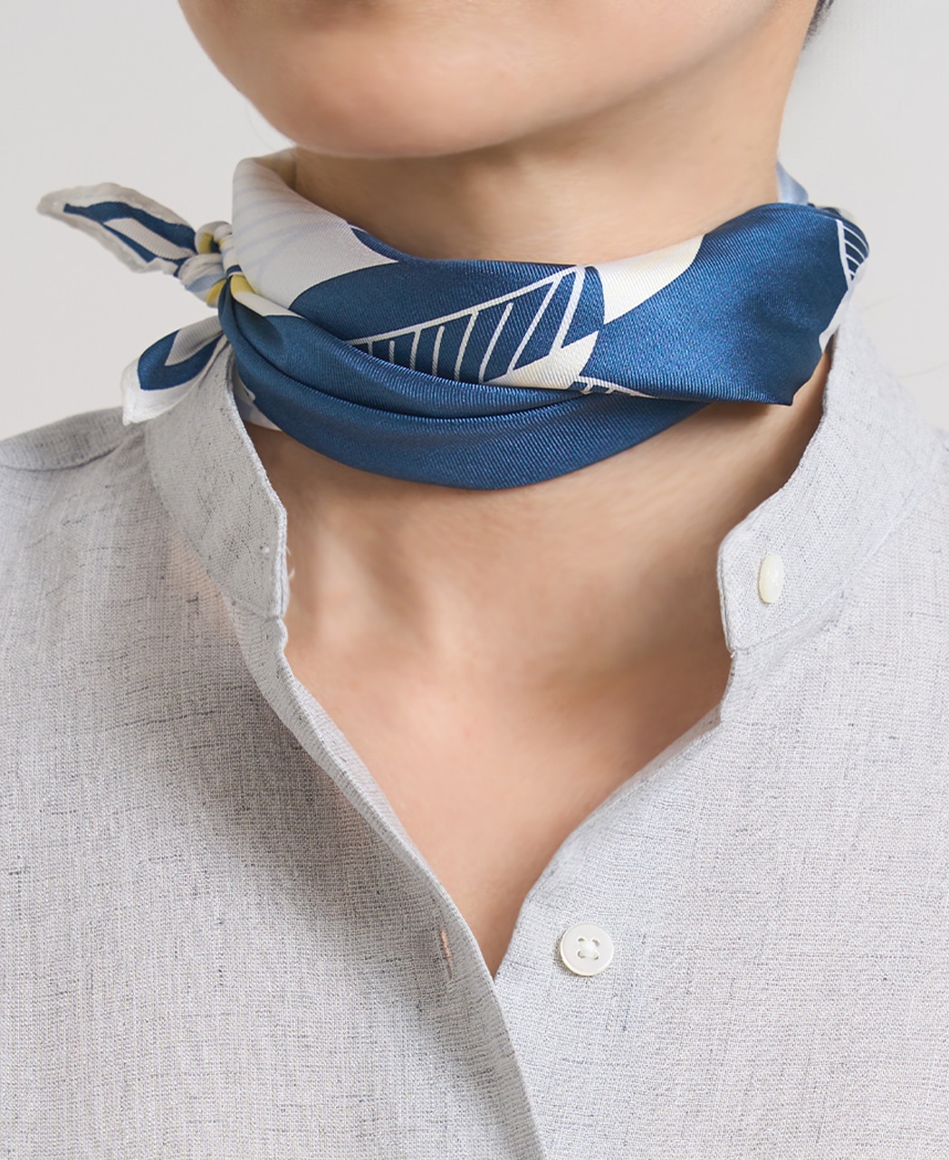 スカーフ/シルク / 花柄