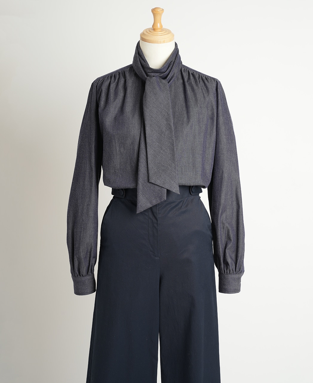 ブラウス / 11月下旬発送予定/ギャザーボウタイ