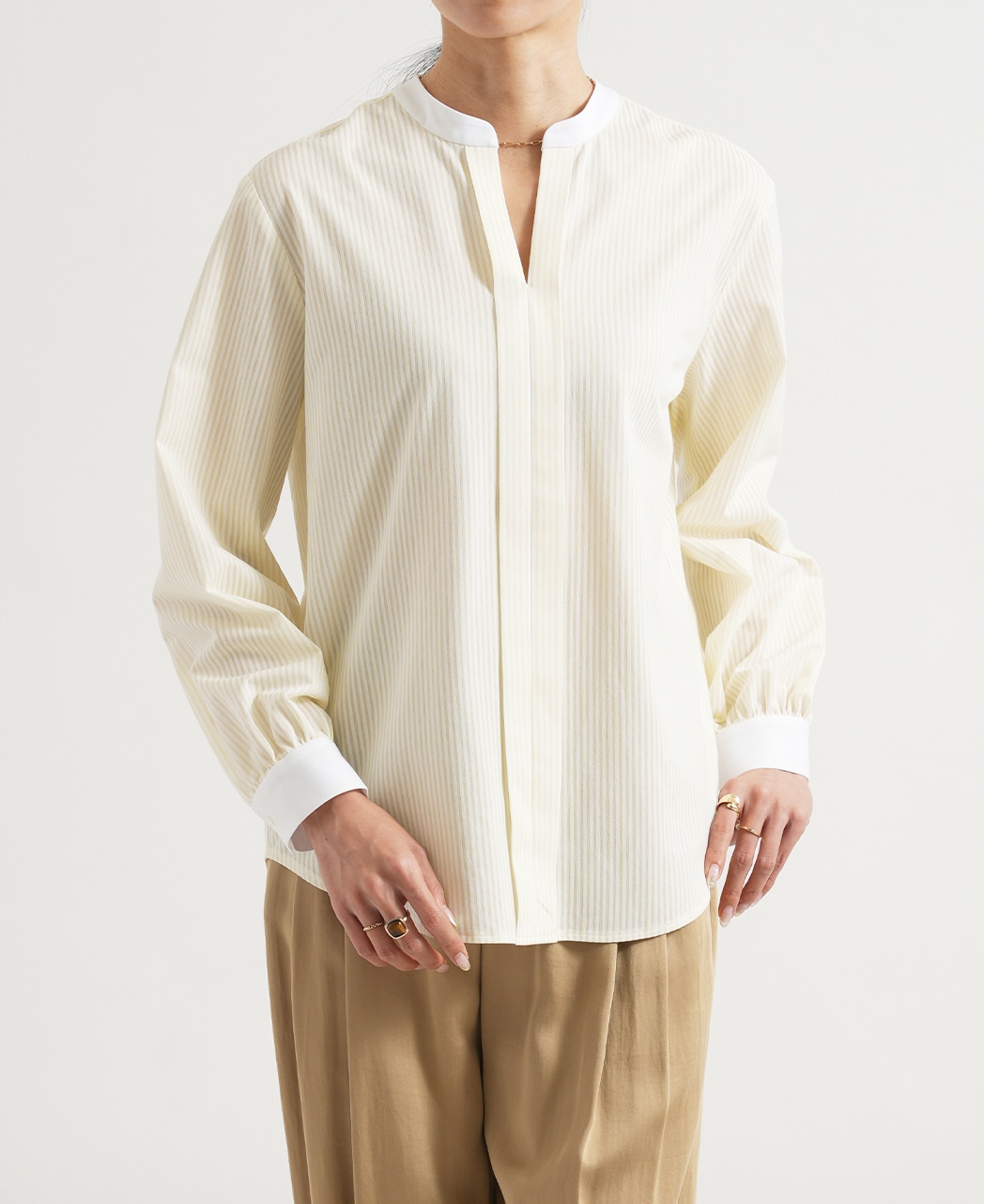 ブラウス / 1月下旬発送予定/J-TECH STRETCH / キーネック