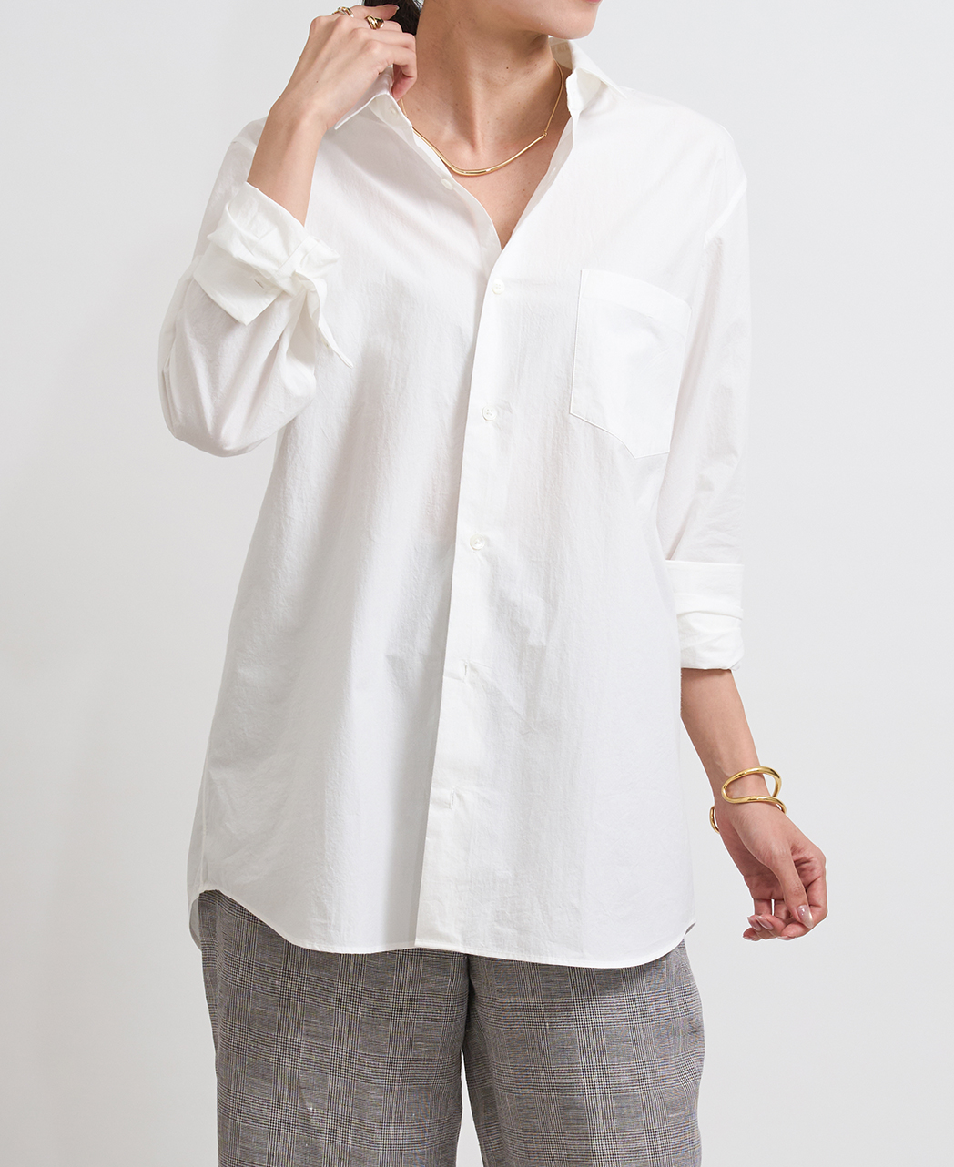 長袖シャツ/近江晒