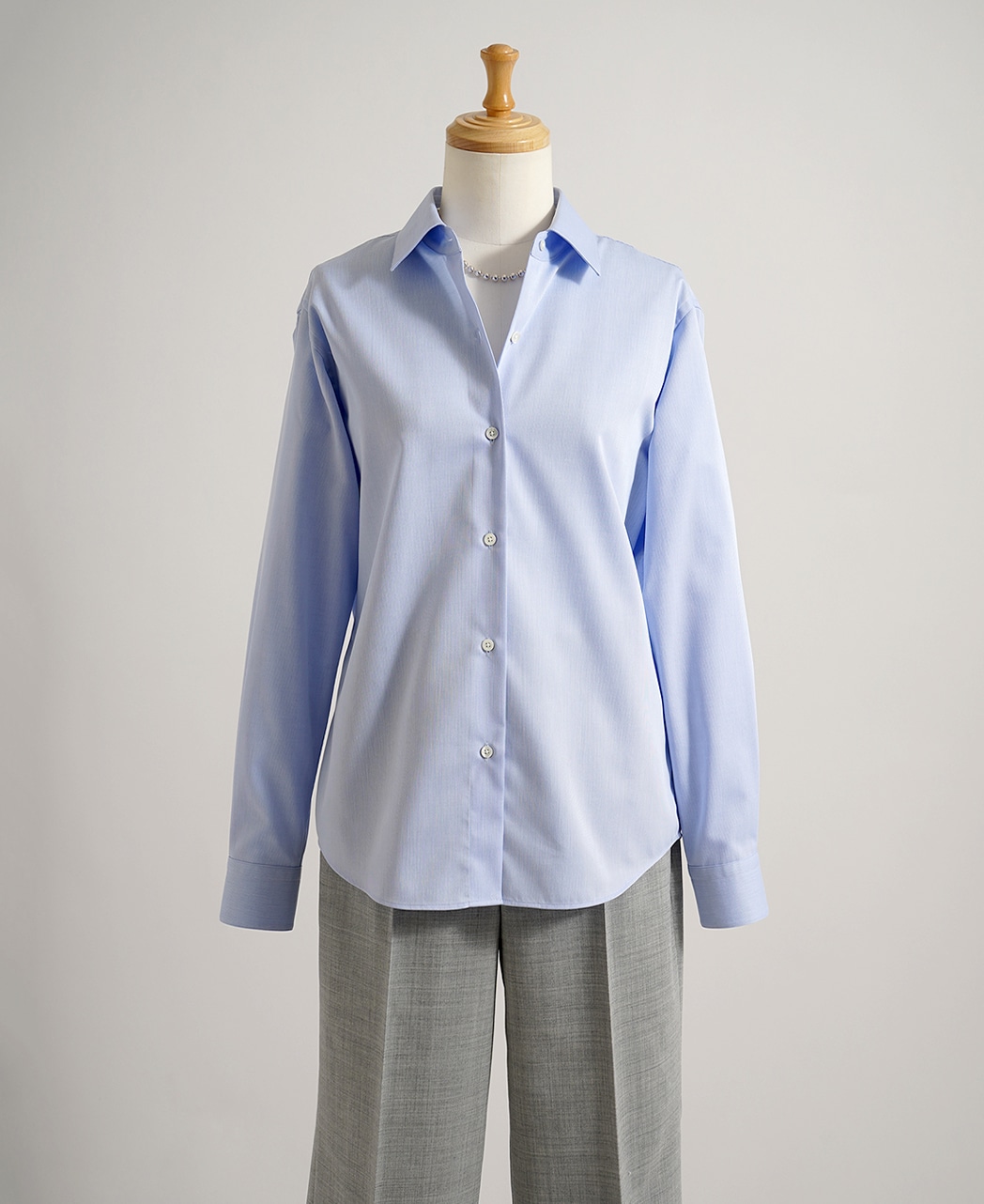 長袖シャツ / 2月上旬発送予定/ボックスプリーツ