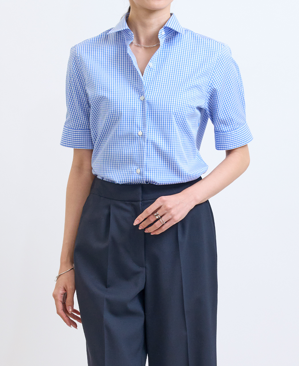 半袖シャツ / 3月下旬発送予定/ボックスプリーツ