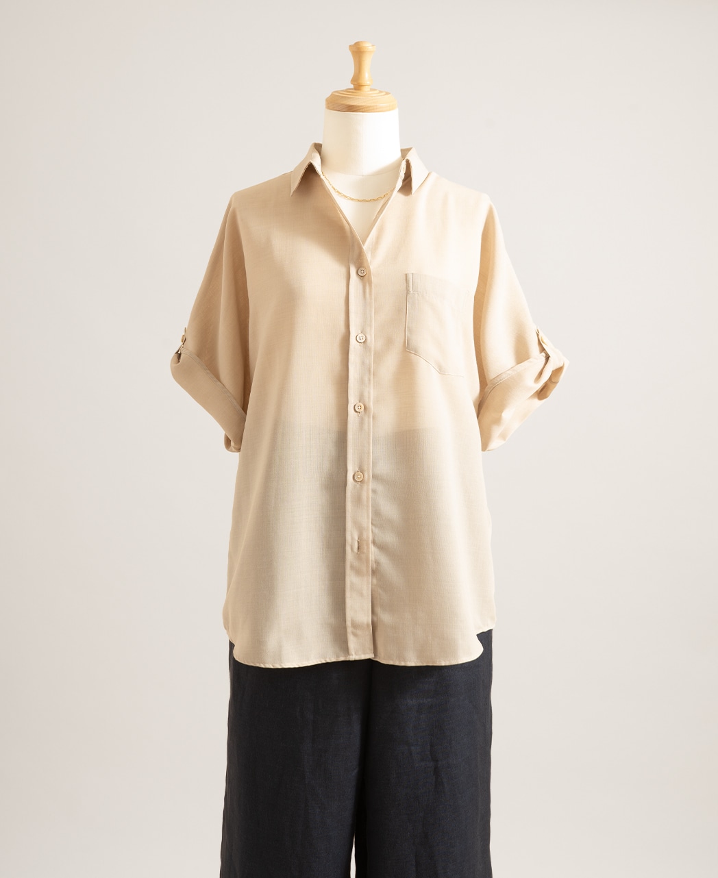 半袖シャツ / 4月下旬発送予定/ドルマンスリーブ / ロールアップ袖