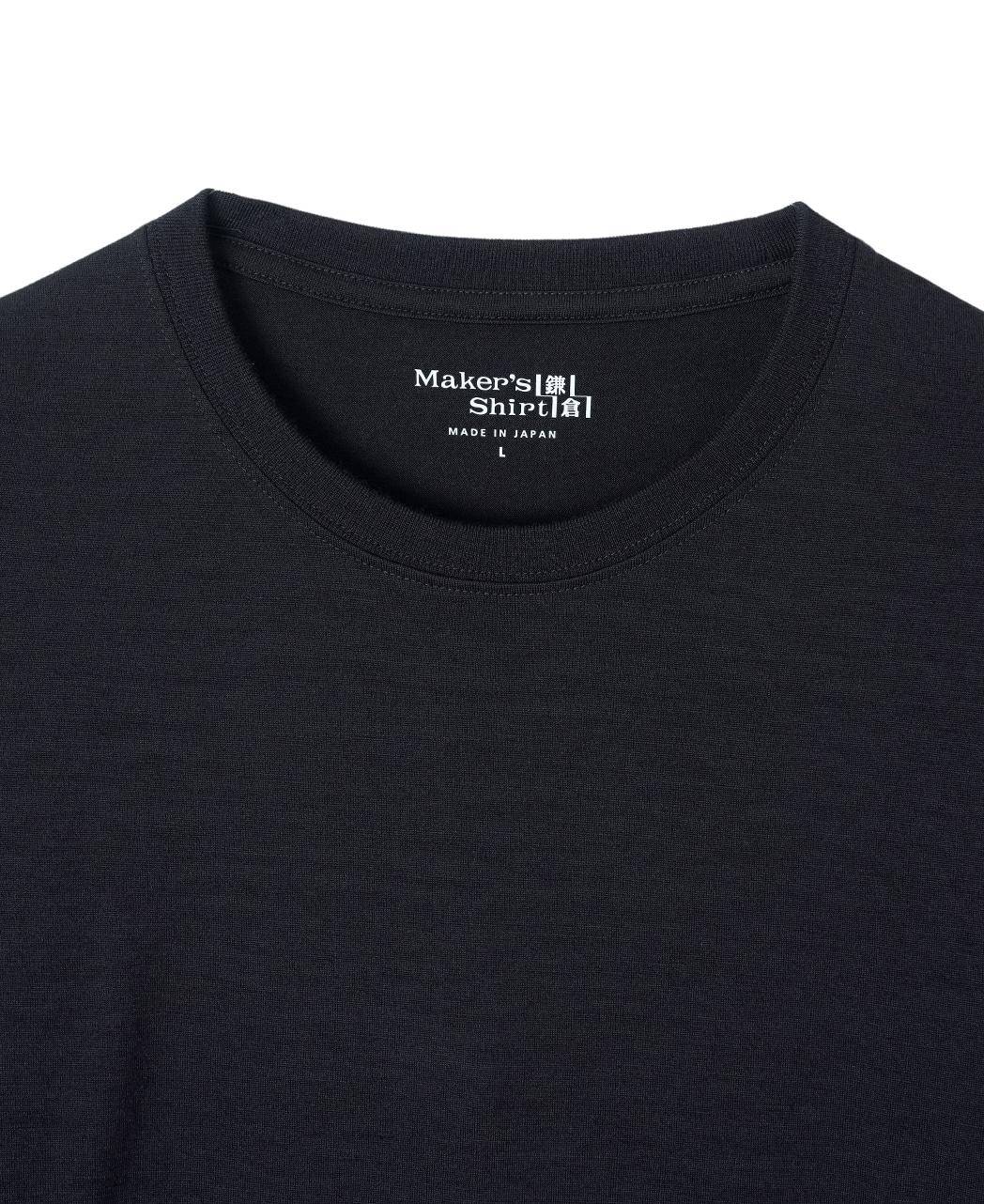 メリノウールTシャツ/ロングスリーブ  / ネイビー系