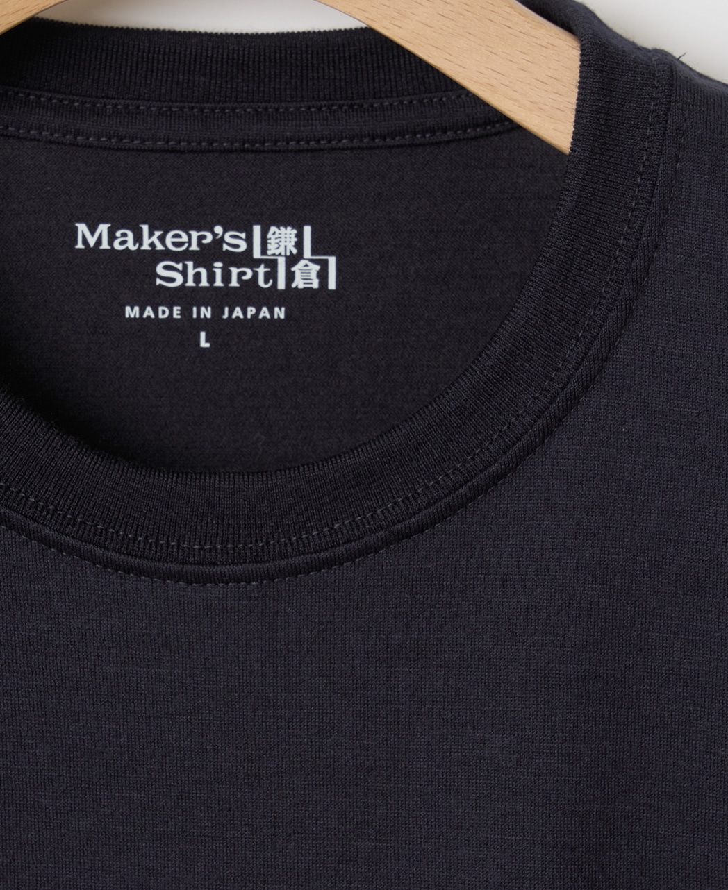 メリノウールTシャツ/ポケット付き / ネイビー系