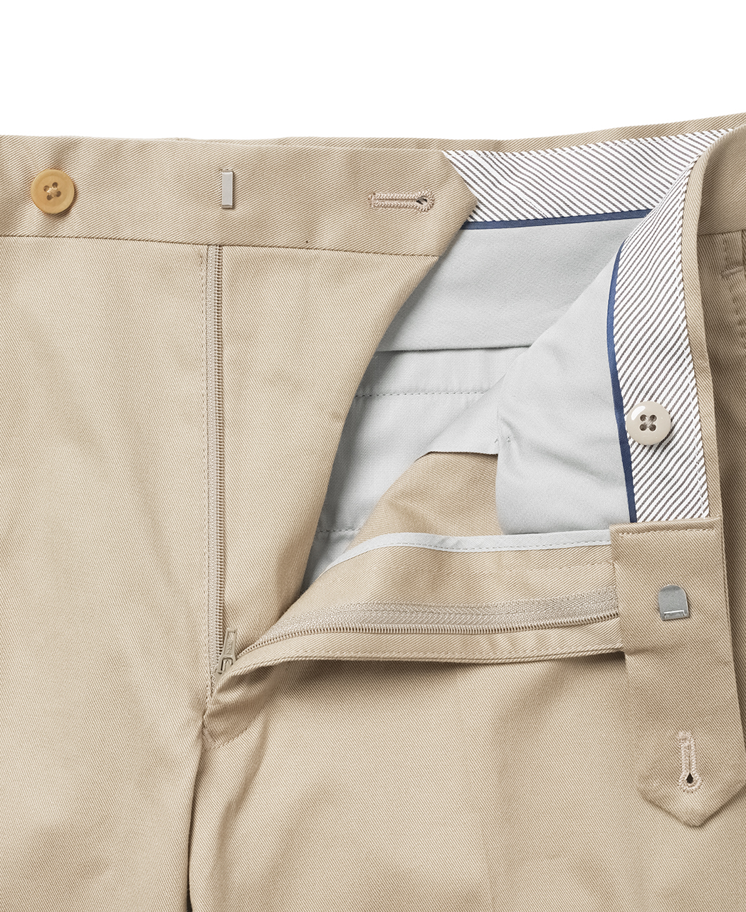 コットンストレッチパンツ(ノータック)/コットン/ライトベージュ系