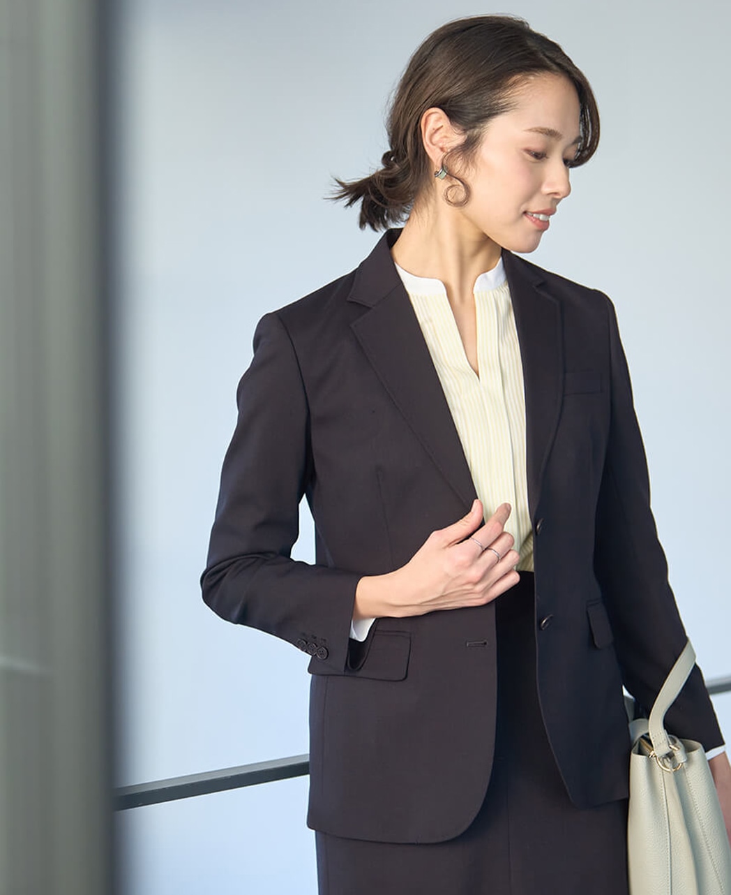 ブラウス/J-TECH STRETCH / キーネック