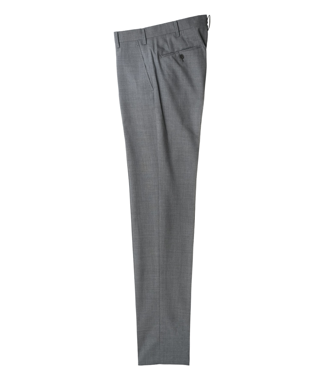 ウールスラックス（ノータック)/尾州/ライトグレー系