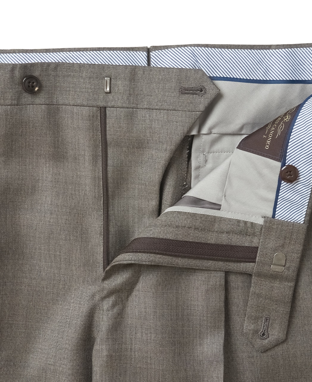 ウールスラックス（1タック）/CANONICO/シャークスキン