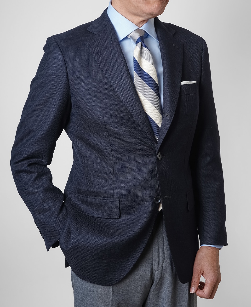 ジャケット/ホップサック/ネイビー系