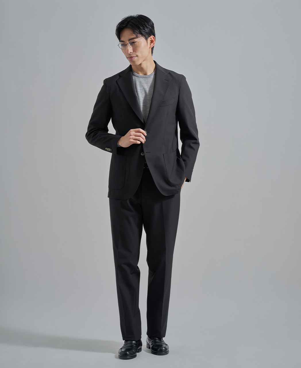 ナポリジャケット/ナイロンストレッチ/セットアップ着用可能