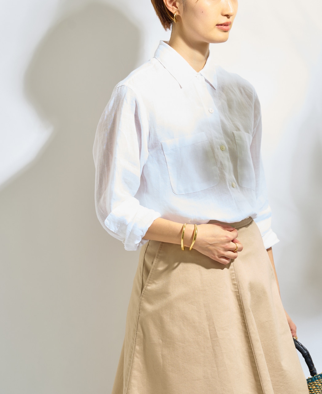 長袖シャツ/リネン