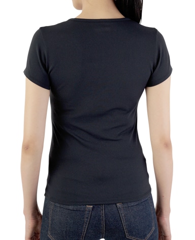 クルーネック半袖Tシャツ/ブラック