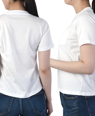 クルーネック半袖Tシャツ/フライス