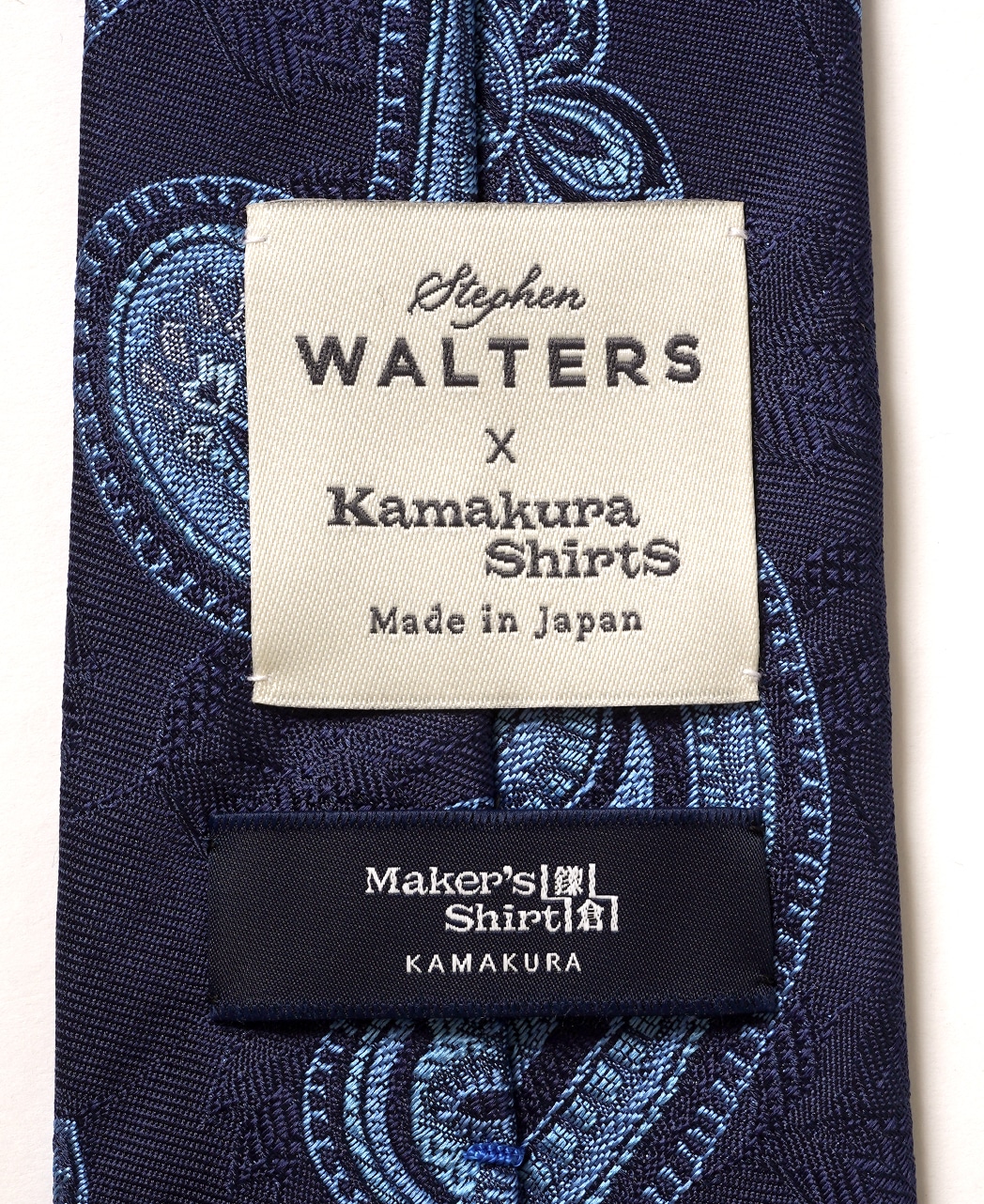 ブルー系/小紋/シルク/STEPHEN WALTERS