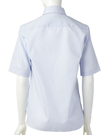 半袖比翼シャツ/SMART CLOTH ツイル