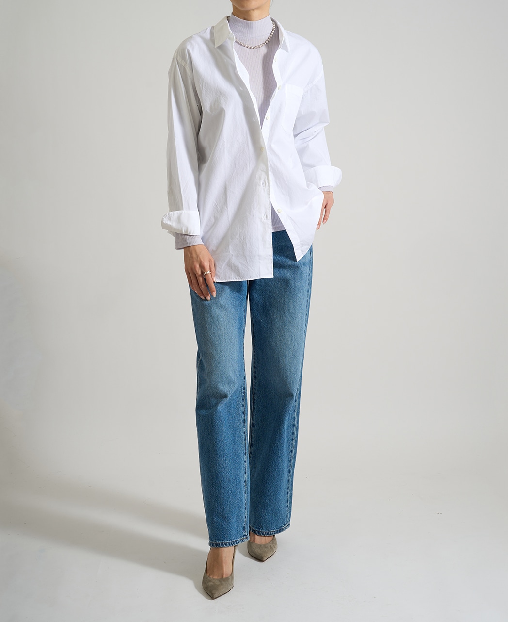 ハイネックプルオーバー / 1月中旬発送予定/カシミヤ・シルク混生地