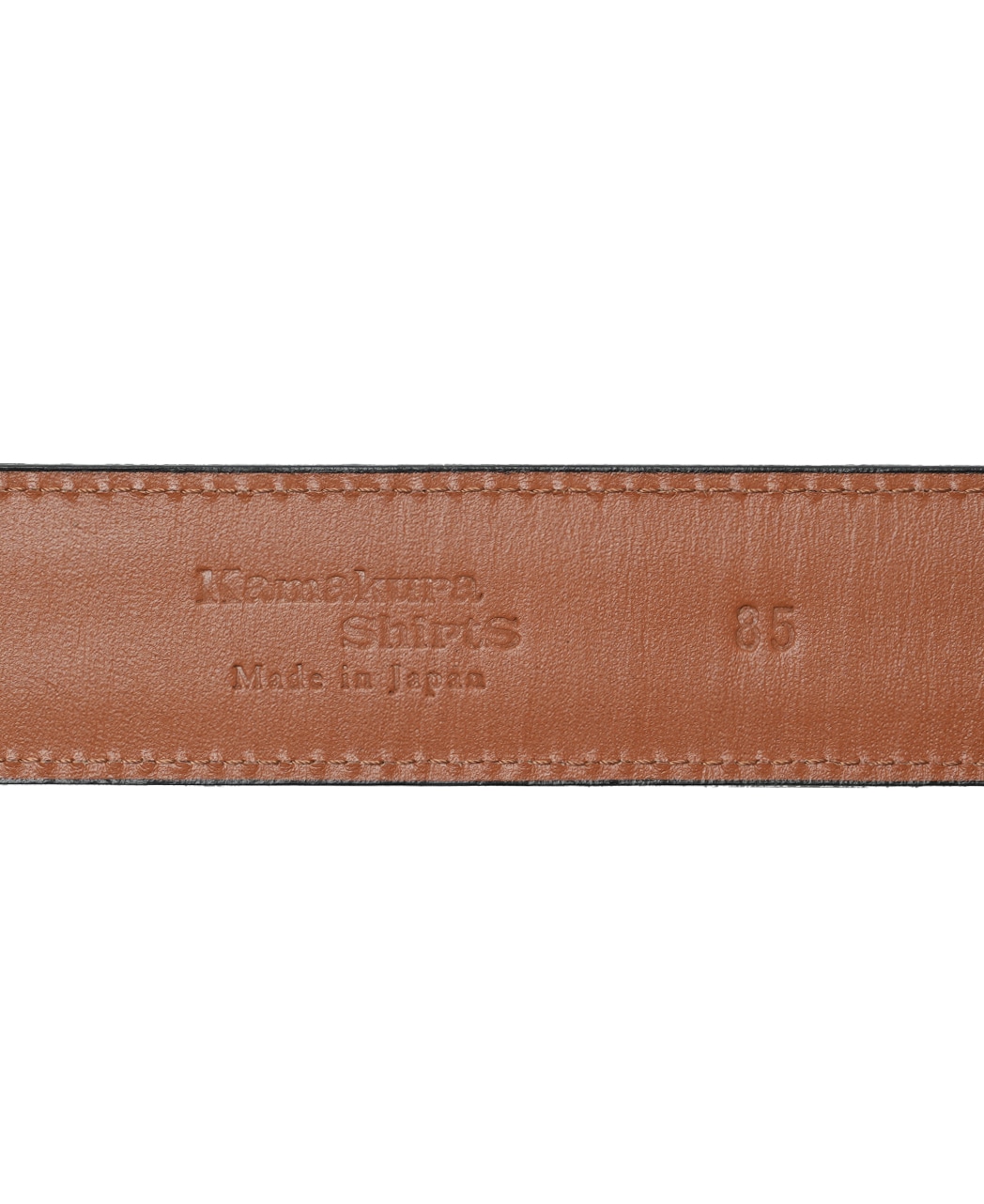 スムースレザーベルト/ブラウン